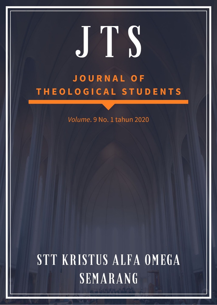 					View Vol. 9 No. 1 (2020): JOURNAL of THEOLOGICAL STUDENTS
				